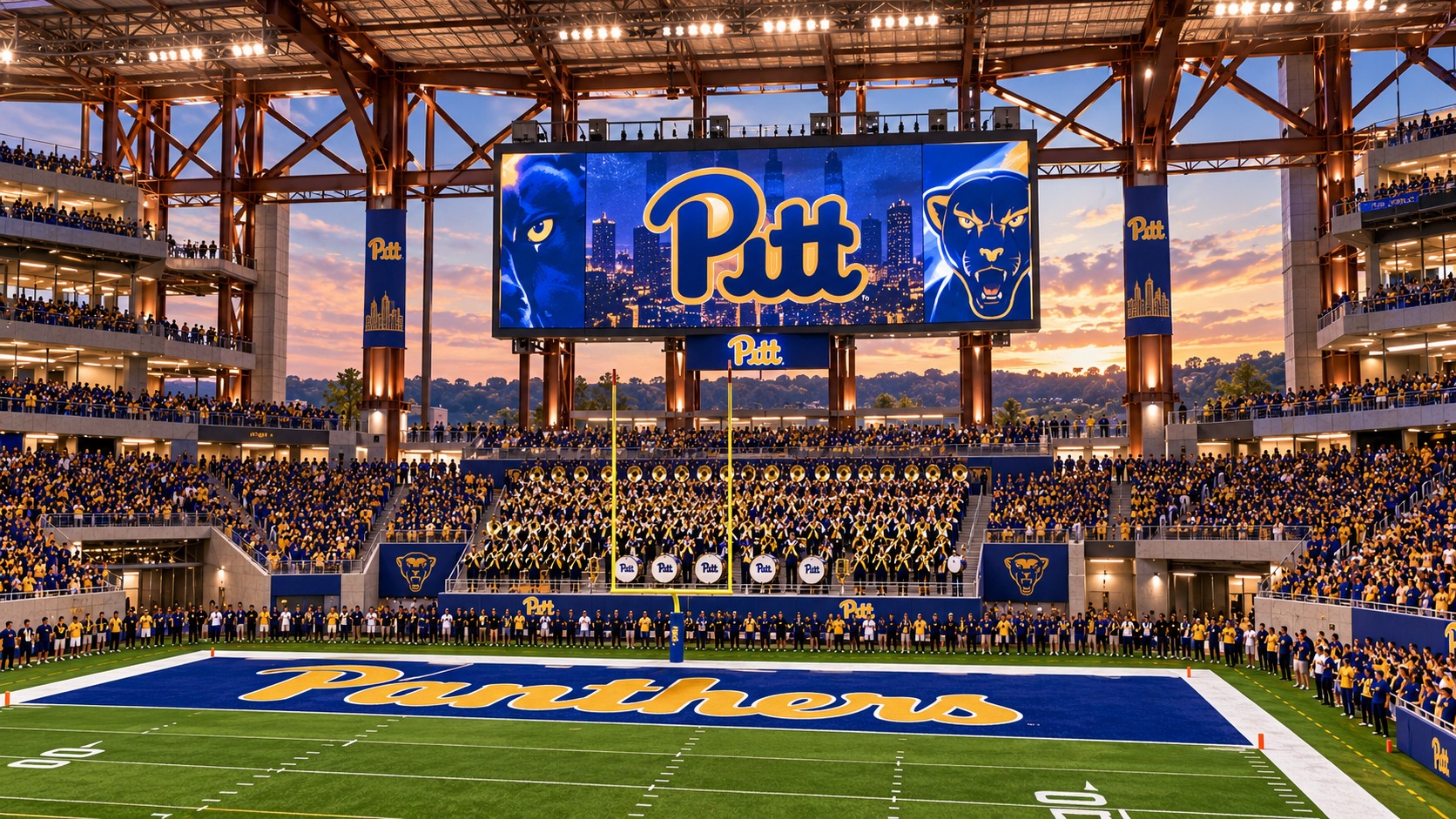 Concept rendering: Pitt Band game-day operations.